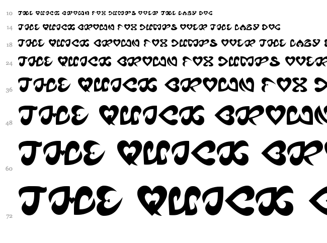 Eternal Love font waterfall